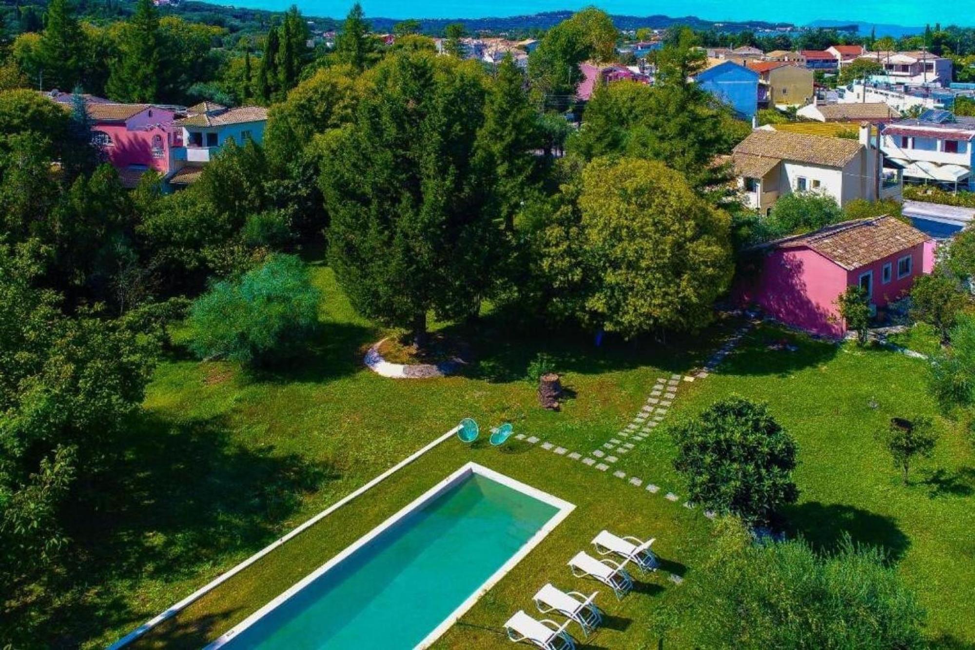 Secret Garden House - Private Garden With Pool Villa Acharavi  Luaran gambar